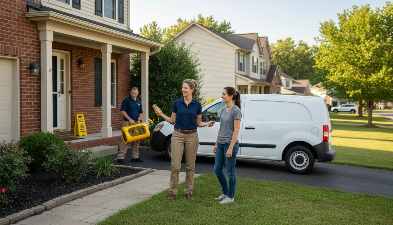Residential water damage restoration in Waunakee, WI